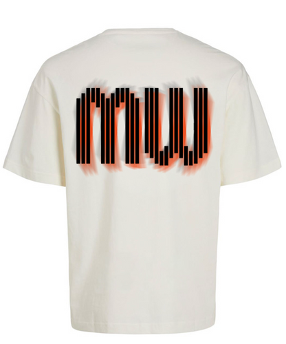MASTERS AT WAR OVERSIZED UNISEX TEE - EGRET